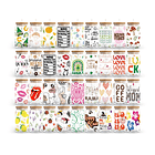 150 Artes para Copo Tampa de Bambu Café Gelado Copo de Vidro Coffe Glass Arquivo em Png  3