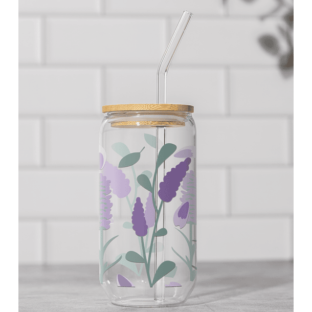 150 Artes para Copo Tampa de Bambu Café Gelado Copo de Vidro Coffe Glass Arquivo em Png  7