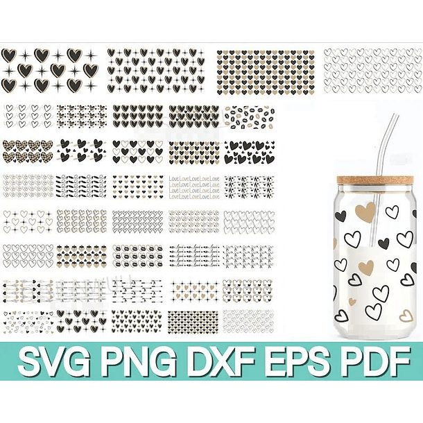 500 Artes para Copo Tampa de Bambu Café Gelado Copo de Vidro Coffe Glass Arquivo em Png  2