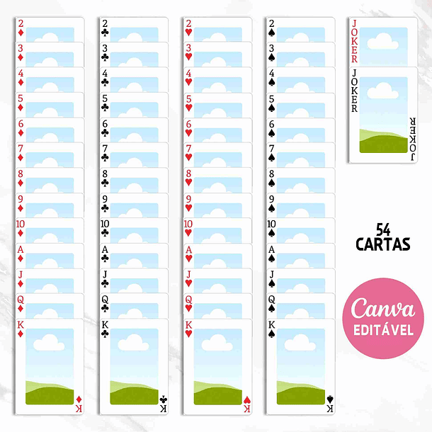 Baralho de Poker Personalizado Editavel no Canva Adicione Suas Fotos e Frases Favoritas! Crie e Personalize Agora Mesmo! 3