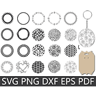 Arquivo de Corte para Chaveiros ou Tags Vetor  3