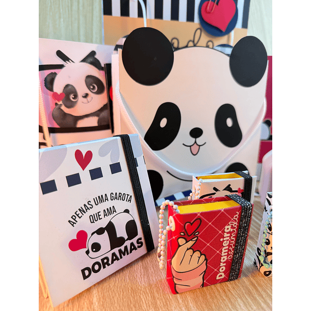 Arquivos Prontos Post it e Sacolinha Panda Mania Dorama Dorameira Arquivo em Pdf  1