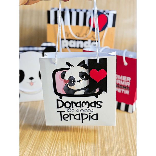 Arquivos Prontos Post it e Sacolinha Panda Mania Dorama Dorameira Arquivo em Pdf  5