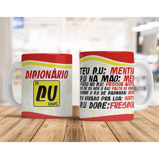 Artes Caneca Frase Dicionário Cú Arquivo em Jpg