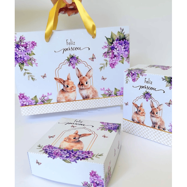 Arquivos Prontos para Embalagens Páscoa 3 em 1  Arquivo em Pdf  9