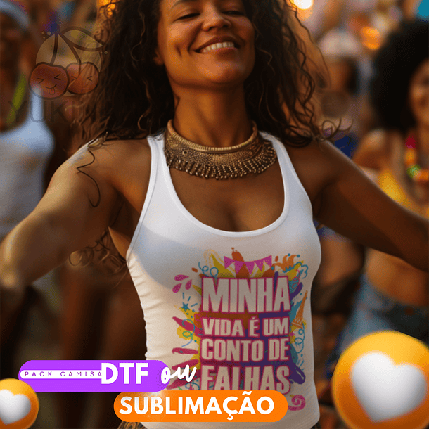 6 Artes para Camisa Carnaval Frases Arquivo em Png 4