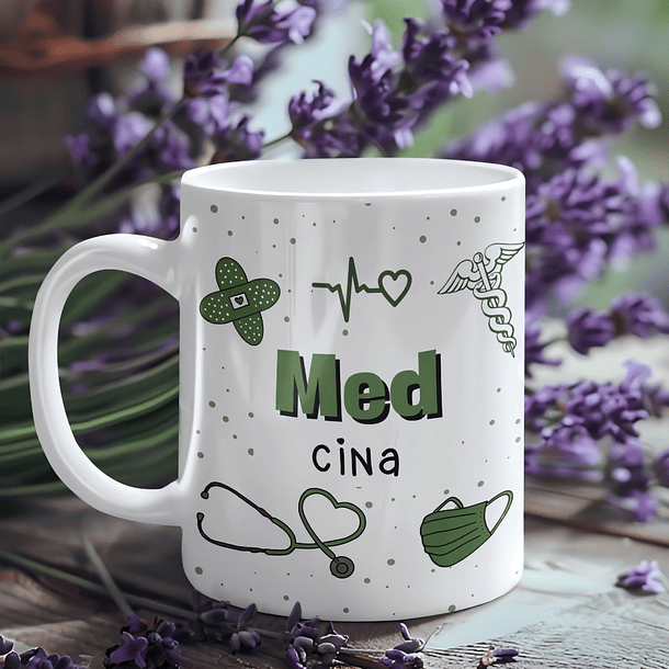Arte para Caneca Profissão Médico Medicina Arquivo em Jpg  3
