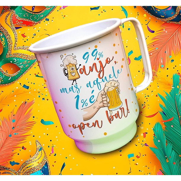 13 Artes para Copo Chopp Carnaval Arquivo Editável 5