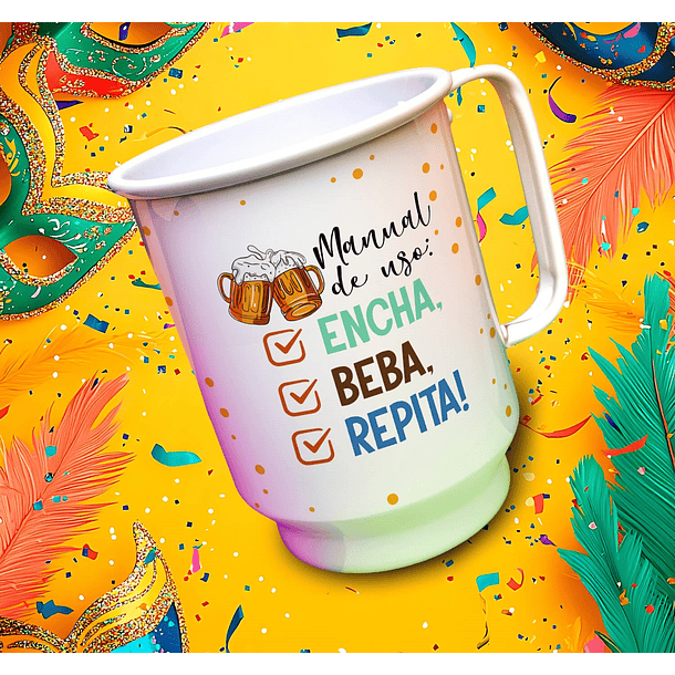 13 Artes para Copo Chopp Carnaval Arquivo Editável 6
