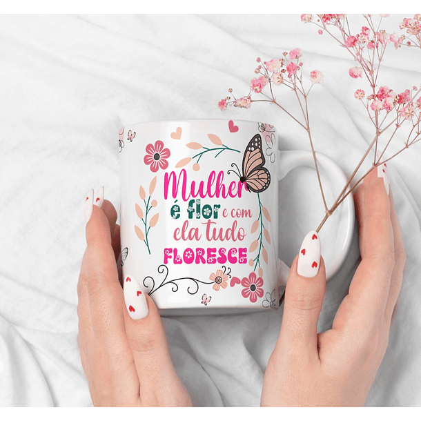 26 Artes para Caneca Alfabeto Dia das Mulheres Arquivo Editável 7