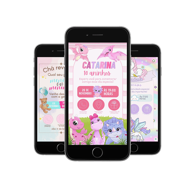 Pack Canva Convites Digitais Interativos Templates Editáveis 128 Artes 8