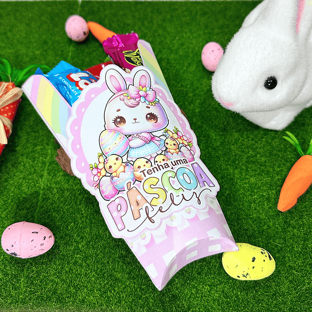 Arquivo de Corte Mimos Páscoa Doce Coelhinhos em Pdf  5