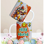 27 Artes para Caneca Páscoa Personagens Arquivo Editável 5