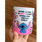 Arte Caneca Stitch Eu prometo te incomodar na alegria e na tristeza, na saude e na doença, na amizade e no amor Arquivo em Jpg 4