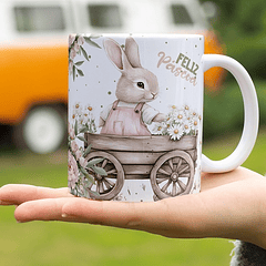 10 Artes para Caneca Páscoa Vintage Arquivo Editável