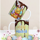 27 Artes para Caneca Páscoa Personagens Arquivo Editável 13