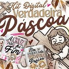 19 Artes para Caneca Páscoa Jesus Cristã Arquivo em Jpg 1