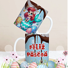 27 Artes para Caneca Páscoa Personagens Arquivo Editável 26