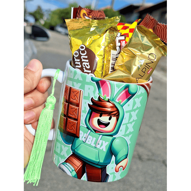 10 Artes para Caneca Páscoa Roblox Arquivo em Jpg 10