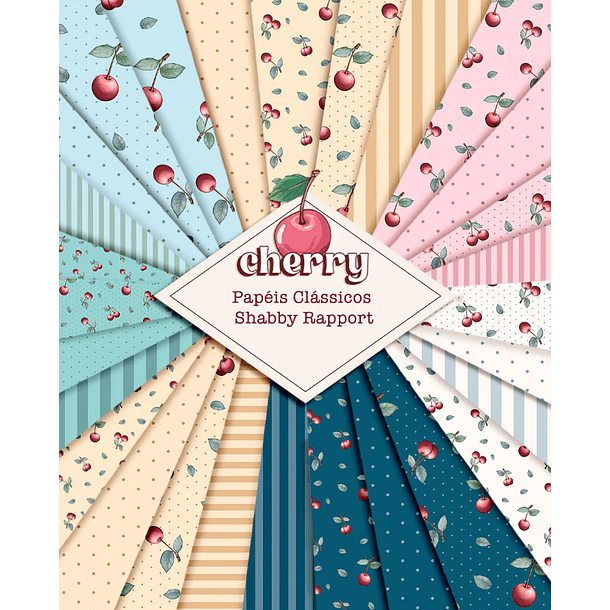 Kit Digital Cherry Cerejas Arquivo em Png 4