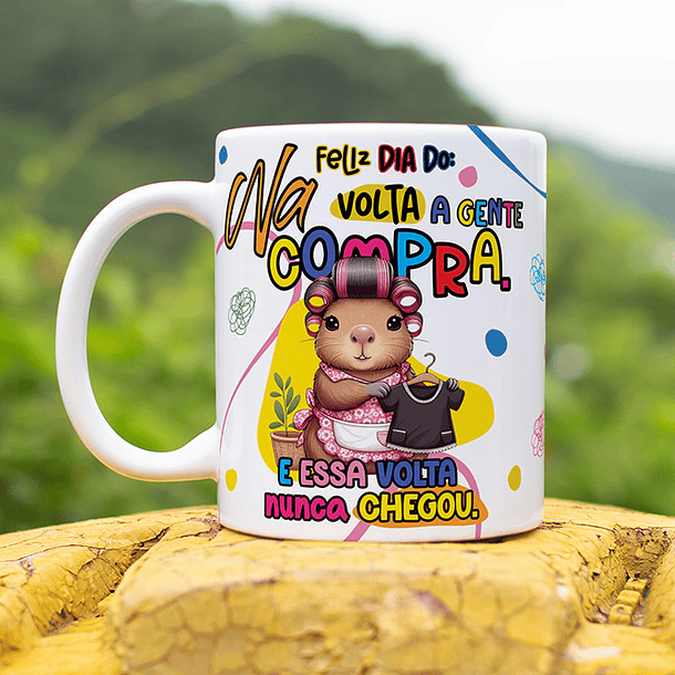 9 Artes para Caneca Dia das Mães Capivara Arquivo Editável 4