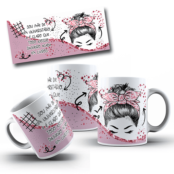 9 Artes para caneca Dia das Mães Sou Mae E É Claro Que em Png  4