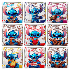 14 Artes para Almofada Páscoa Chocolate Stitch Editável