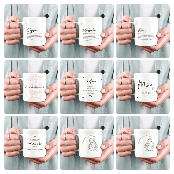 15 Artes para Caneca Dia das Mães Arquivo em Jpg  2