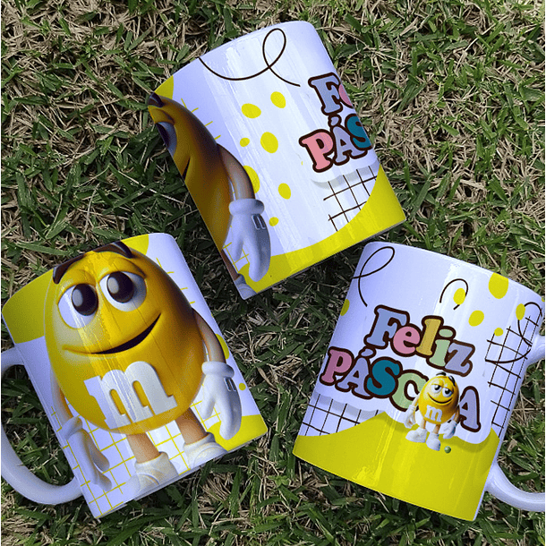 9 Artes para Canecas MMs Páscoa 3D Arquivo em Jpg 6