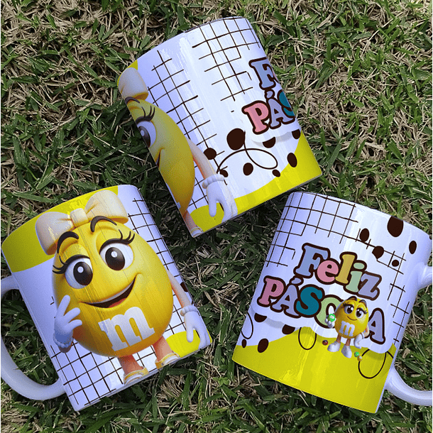 9 Artes para Canecas MMs Páscoa 3D Arquivo em Jpg 7