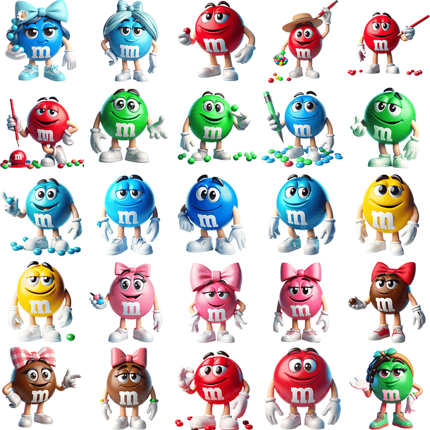 9 Artes para Canecas MMs Páscoa 3D Arquivo em Jpg 11