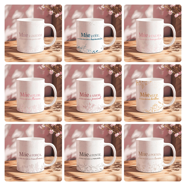 20 Artes para Caneca Dia das Mães Arquivo Editável  2