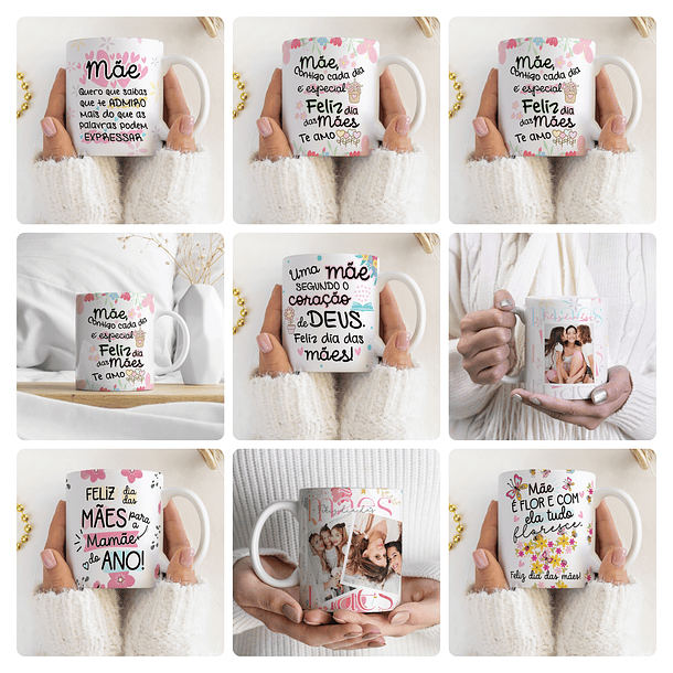 32 Artes para Caneca Dia das Mães Arquivo Editável 2