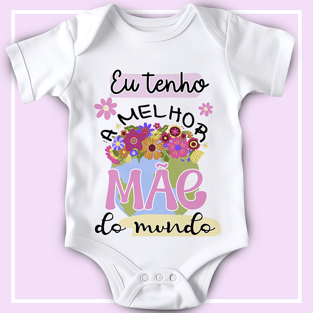 12 Artes para Body Infantil Dia das Mães Arquivo Editável  3