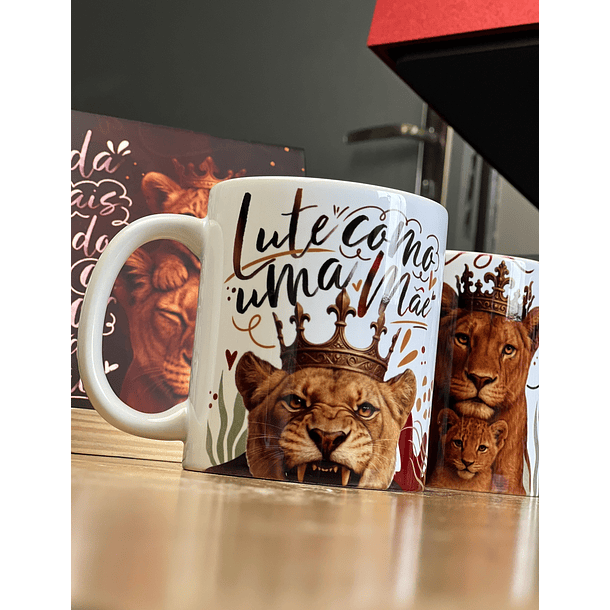 20 Artes para Caneca Dia das Mães Mãe Leoa Arquivo em Jpg  3