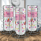 4 Artes para Xicaras Dia das Mãe Delicada Arquivo em Jpg 2