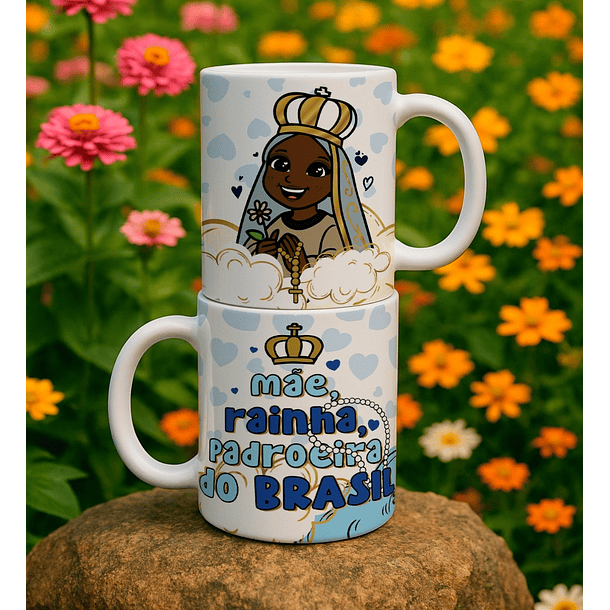 10 Artes para Caneca Nossa Senhora Aparecida Arquivo Editável  1