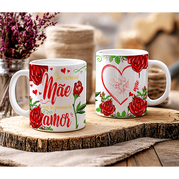 14 Artes para Caneca e Azulejo Dia das Mães  Arquivo Editável 6