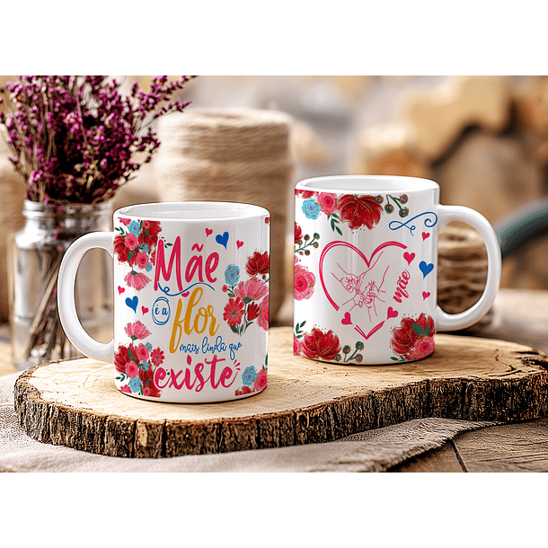 14 Artes para Caneca e Azulejo Dia das Mães  Arquivo Editável 8