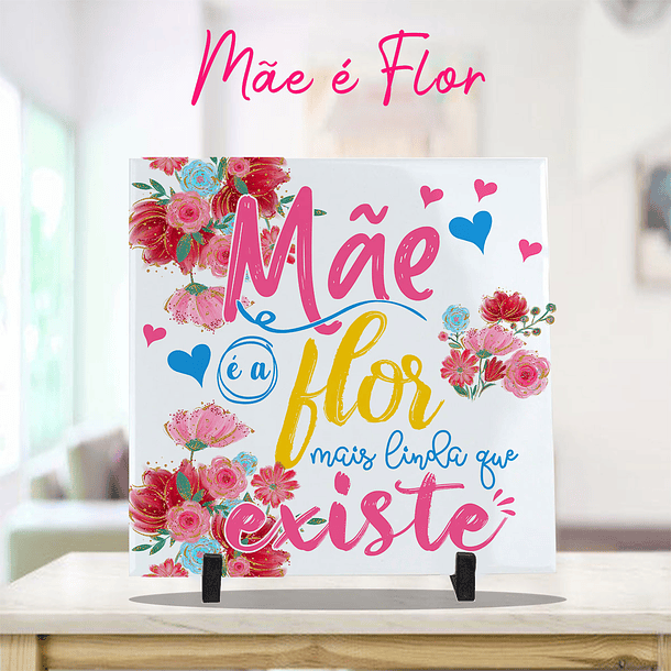 14 Artes para Caneca e Azulejo Dia das Mães  Arquivo Editável 11