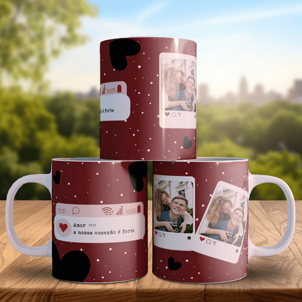 9 Artes para Caneca Dia dos Namorados Fotos Arquivo Editável  5