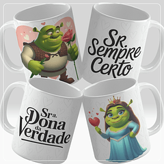 16 Artes para Caneca Dia dos Namorados Par Personagens Arquivo em Jpg