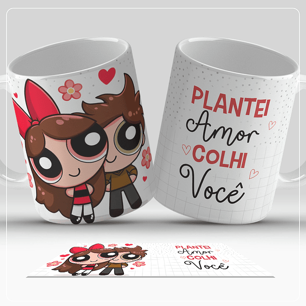 13 Artes para Caneca Dia dos Namorados Personagens Casal Arquivo em Jpg  10