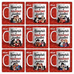 23 Artes para Caneca Dia dos Namorados Netflix, Pipoca e Você Vol. 02 Arquivo em Jpg