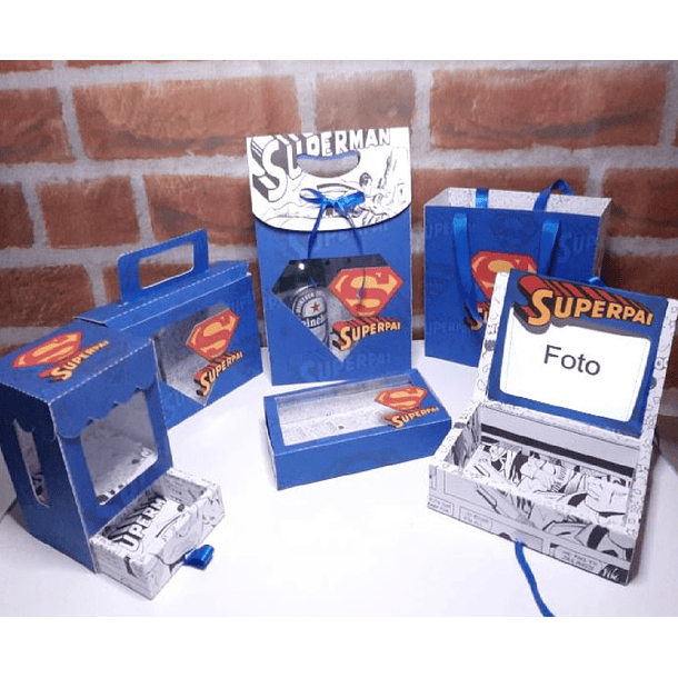 Arquivo de Cortes Dia dos Pais  Super Pai Azul Mod9 1