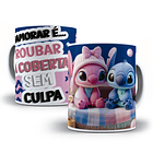8 Artes para Caneca Dia dos Namorados Stitch Arquivo Editável 4