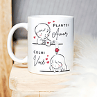 Artes Caneca Plantei AMOR, colhi VOCÊ em Png  3