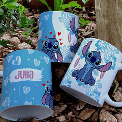 5 Artes para Caneca Estampa Stitch Floral Arquivo em Jpg 