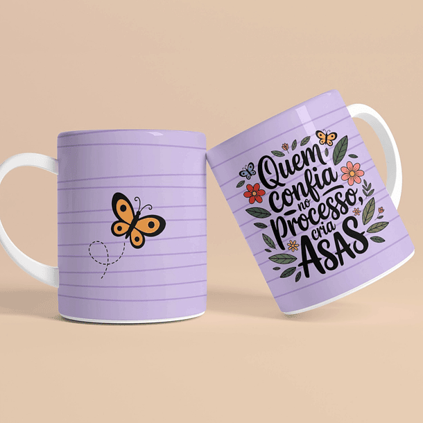 16 Artes para Caneca Borboletas Arquivo em Png  8