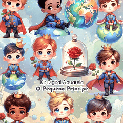 Kit Digital Pequeno Principe Arquivo em Png
